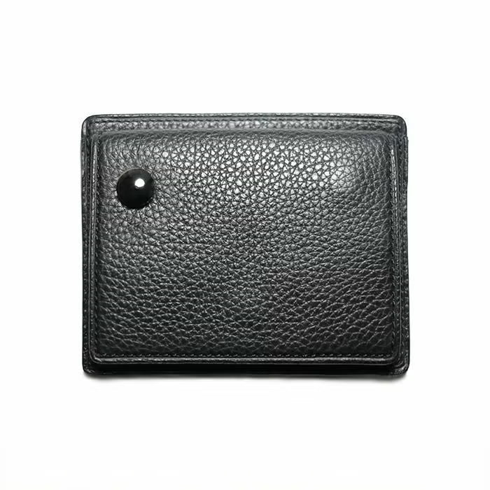 Cowhide Leather REIWA Compact Mini Wallet Oval Mini Wallet / Fragment Case