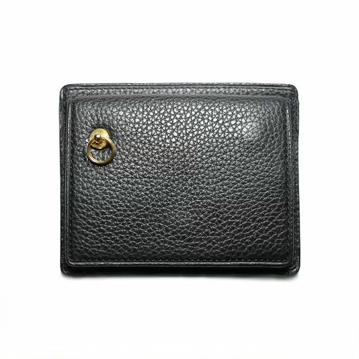 Cowhide Leather REIWA Compact Mini Wallet Eyelet Mini Wallet / Fragment Case