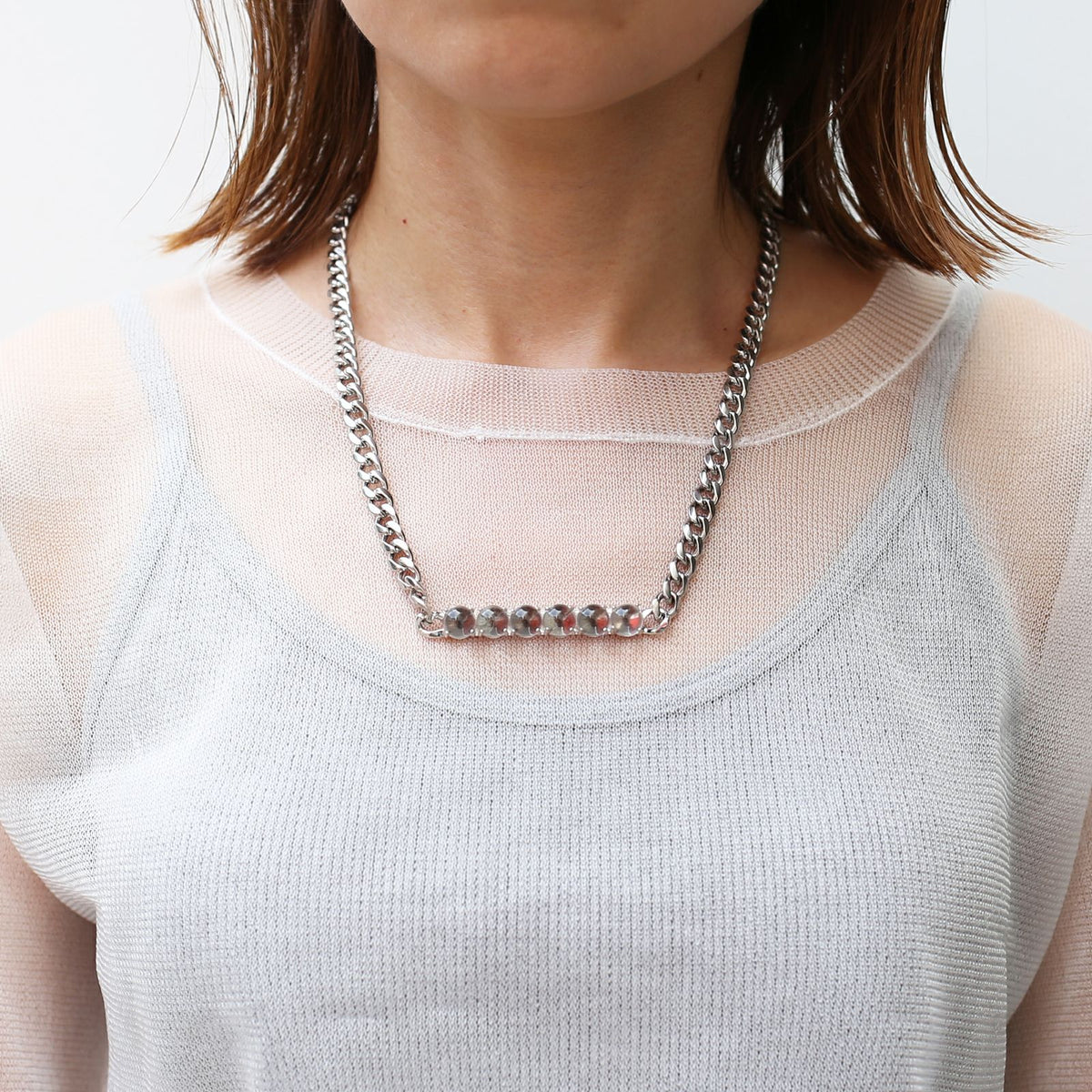 Thick Crystal Necklace (Power Stone Grade) 3-6-9 Style — 6–8mm Diameter
