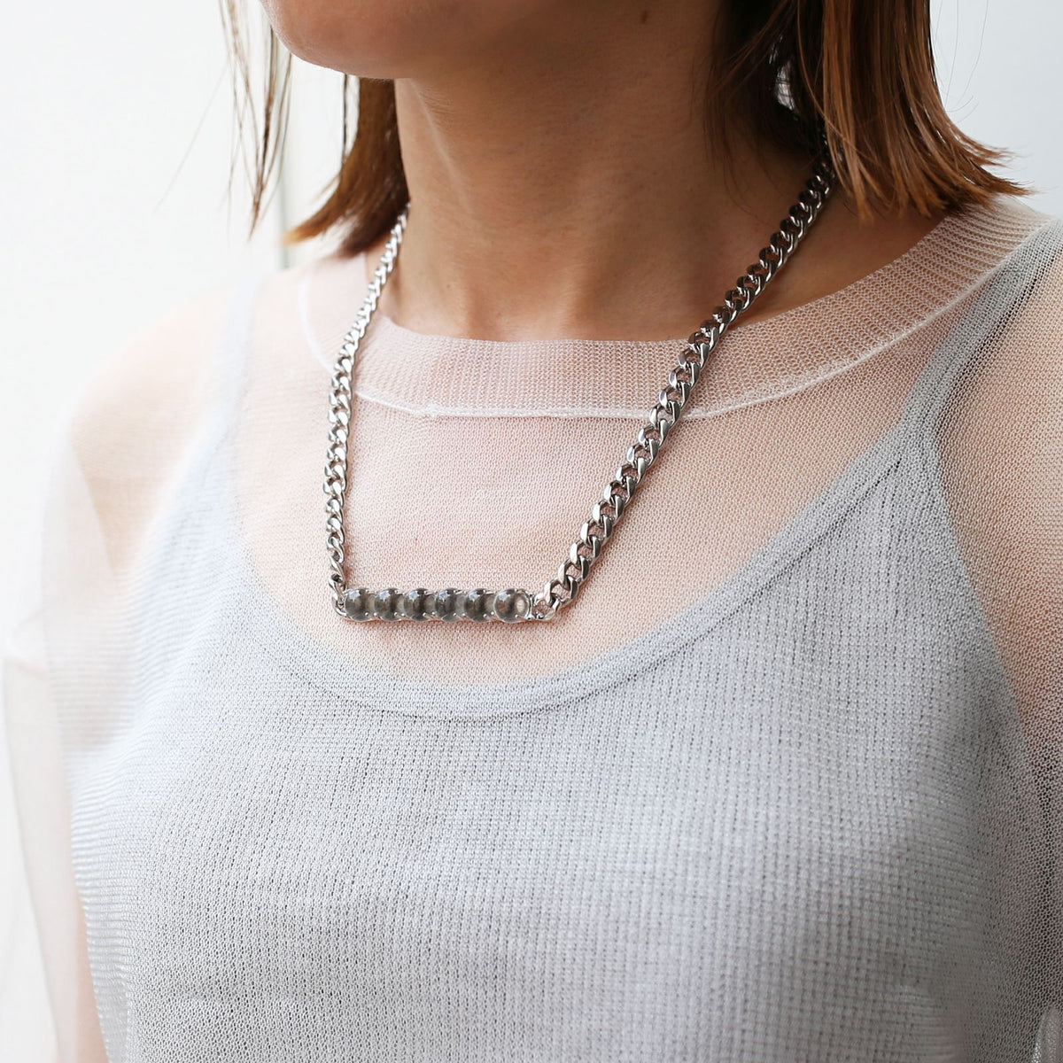 Thick Crystal Necklace (Power Stone Grade) 3-6-9 Style — 6–8mm Diameter