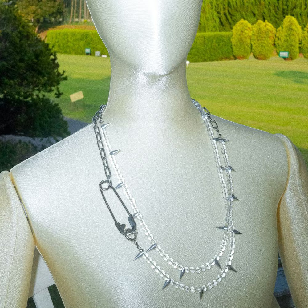 Crystal (Power Stone Grade) Riot Necklace & Wallet Chain M (6φ)