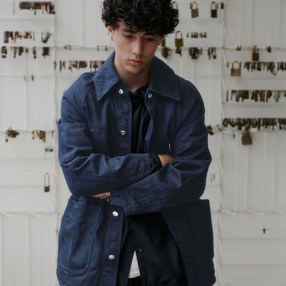 Super Angry"" Coverall Blue Denim