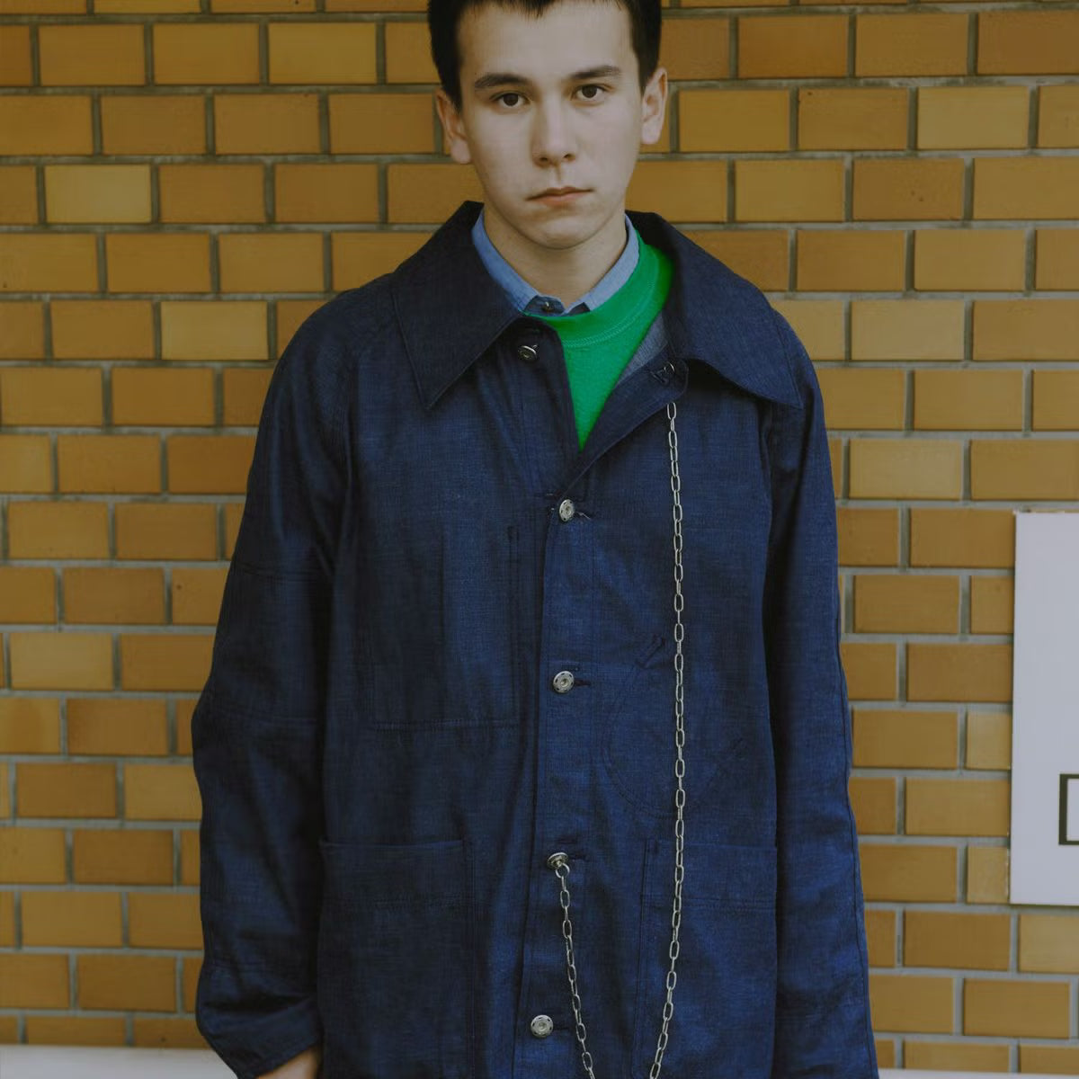 Super Angry"" Coverall Blue Denim
