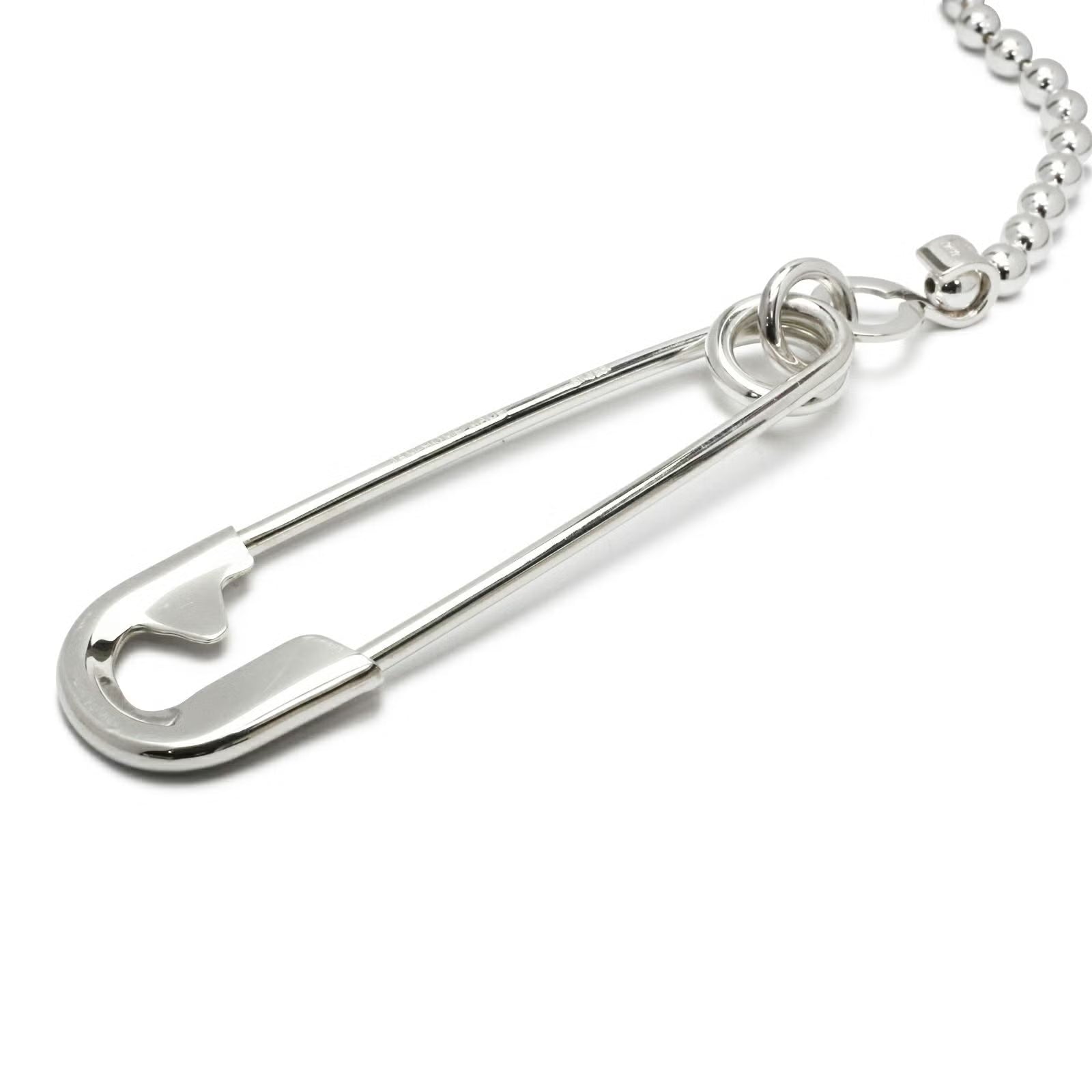 安全別針球形錢包鏈 M - 925 銀