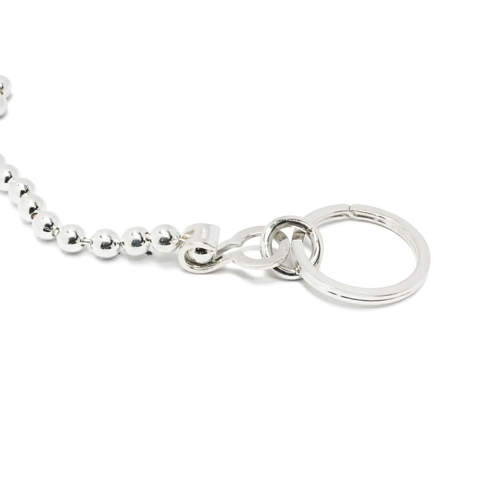 安全別針球形錢包鏈 M - 925 銀