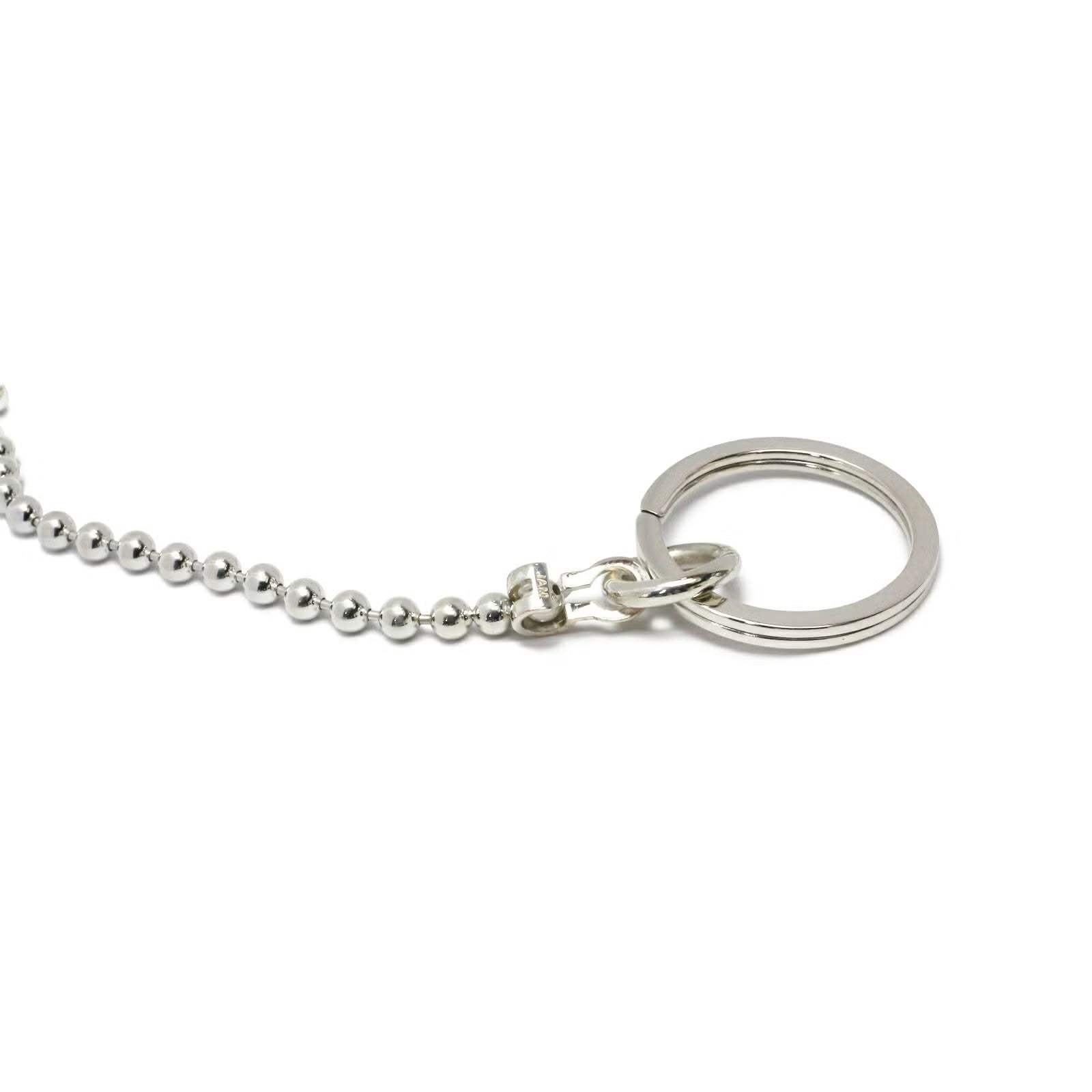 安全別針球形錢包鏈 S - 925 銀