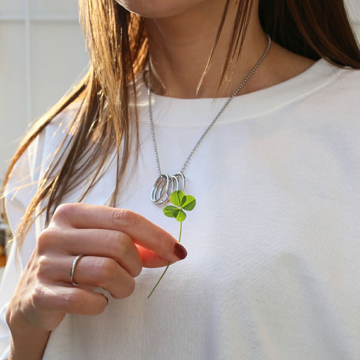 4U (FOR YOU) Ring & Necklace (Size S) / Matching Set