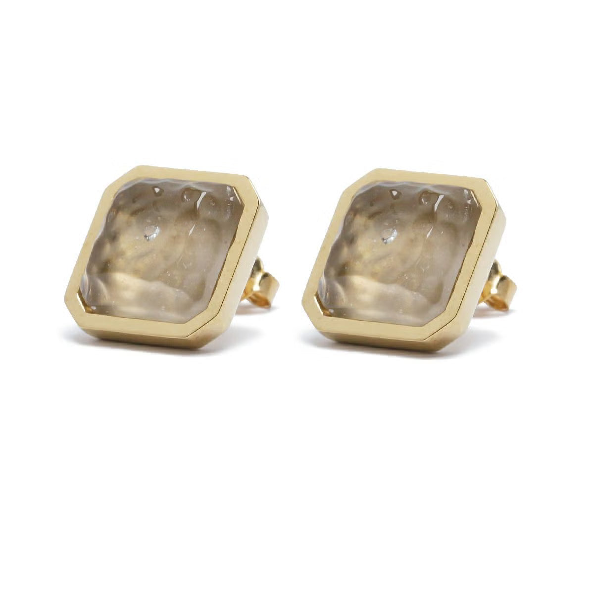 0℃ by JAM HOME MADE Frozen Diamond Earrings (Pair) - Gold / For Both Ears