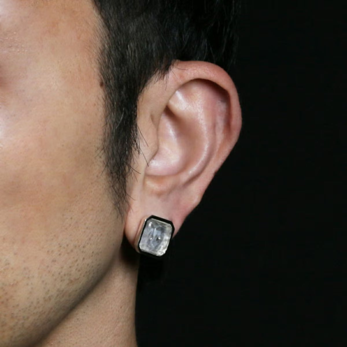 0℃ by JAM HOME MADE Frozen Diamond Earrings (Pair) - Silver / For Both Ears
