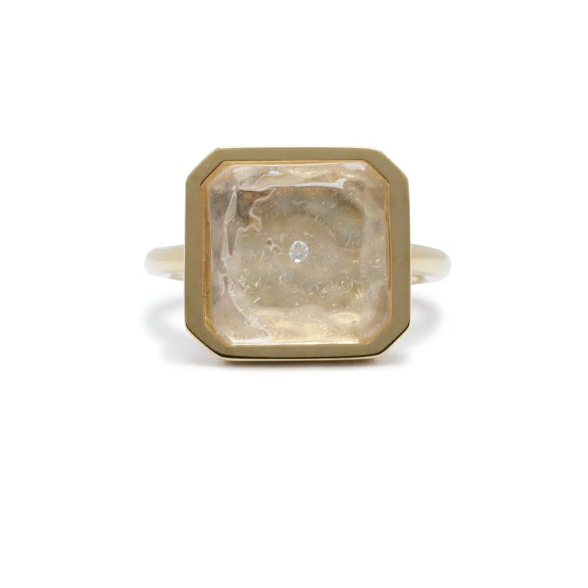 0℃ by JAM HOME MADE Frozen Diamond Ring (Size S) - Gold