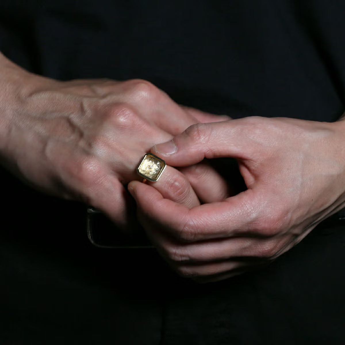 0℃ by JAM HOME MADE Frozen Diamond Ring (Size S) - Gold