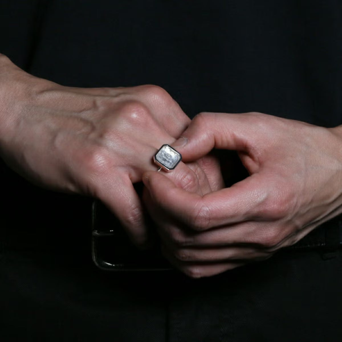 0℃ by JAM HOME MADE Frozen Diamond Ring (Size S) - Silver