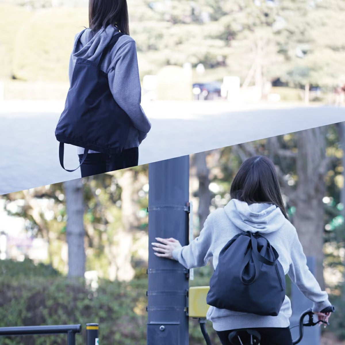 4NK Plain Totes & Backpacks & Rucksacks "4NK Experiment Back Bag Series #zwei"