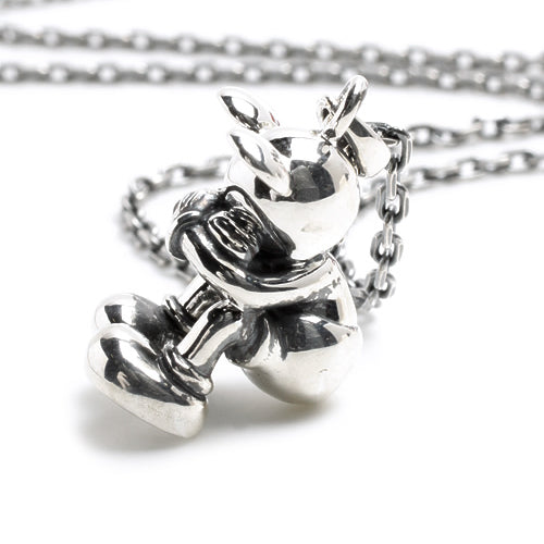 Mickey Mouse Necklace Type 2 - Silver