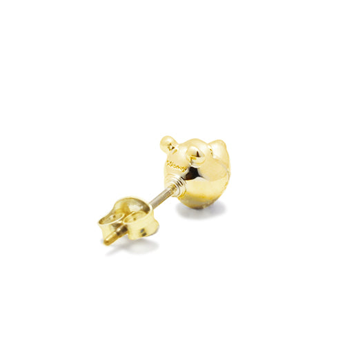 小熊維尼耳環 - 金色(雙耳)