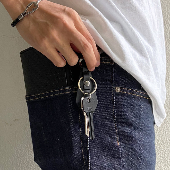 Coffin Leather Keychain -LaVish-