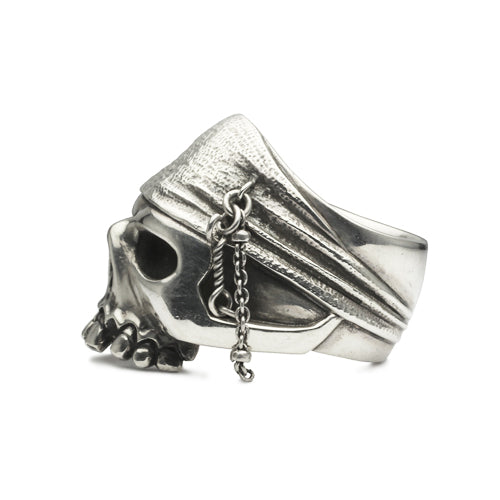 加勒比海盗:世界的尽头骷髅戒指 - 银色(中号)