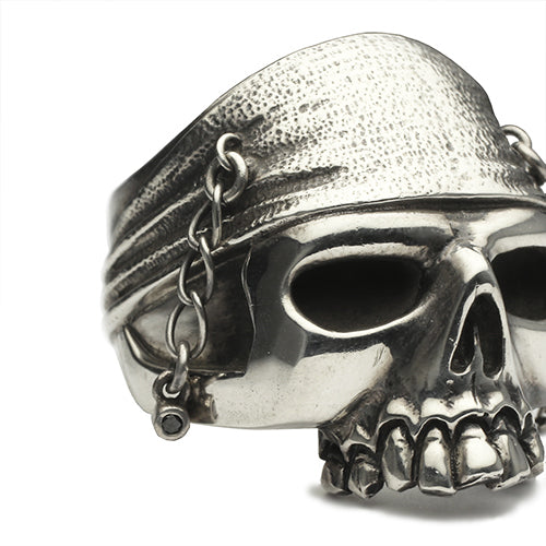 加勒比海盗:世界的尽头骷髅戒指 - 银色(中号)