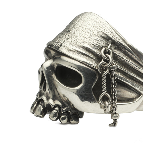 加勒比海盗:世界的尽头骷髅戒指 - 银色(中号)