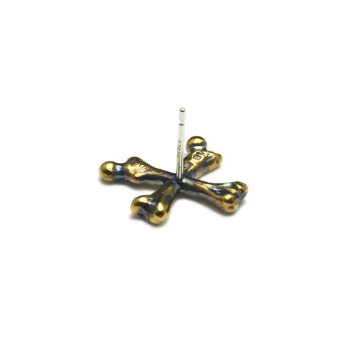 加勒比海盜:死無對證 十字骨耳環 - 金色(單耳)