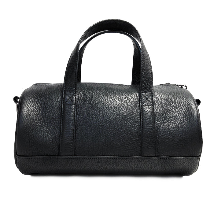 ENDURE Leather 2-Way Drum Bag Shoulder Bag S - Black