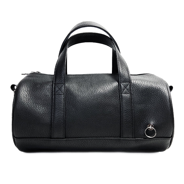 ENDURE Leather 2-Way Drum Bag Shoulder Bag S - Black