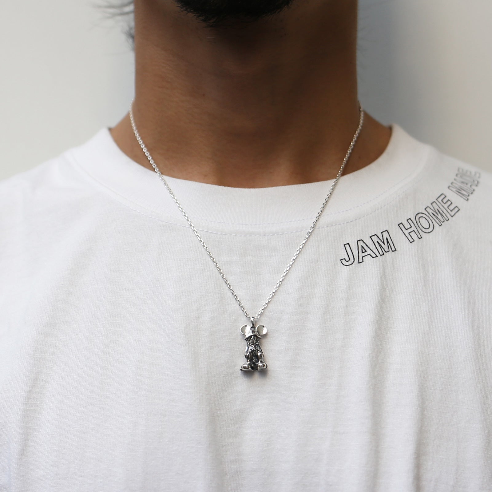 王国之心“国王(米奇老鼠)”项链 - 浅色(银色)