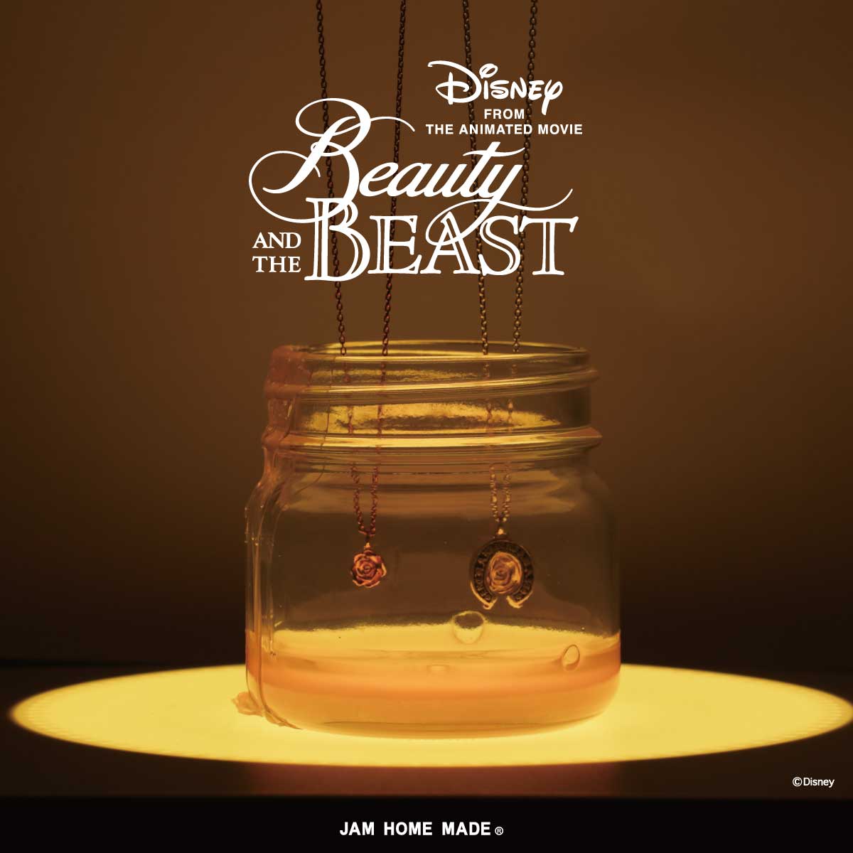 Beauty and the Beast Rose Necklace Prince Silver