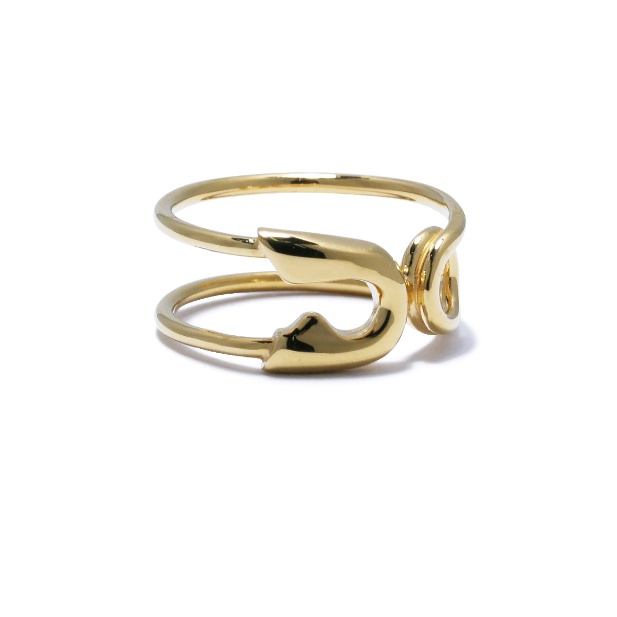 Safety Pin Ring S - Gold