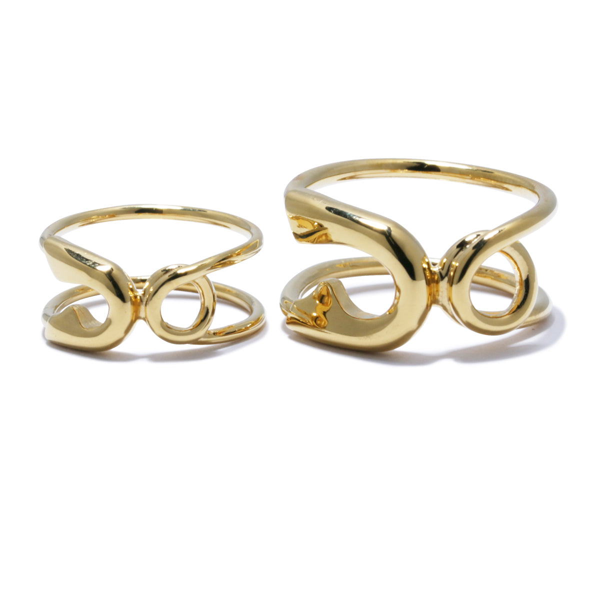 Safety Pin Ring S - Gold