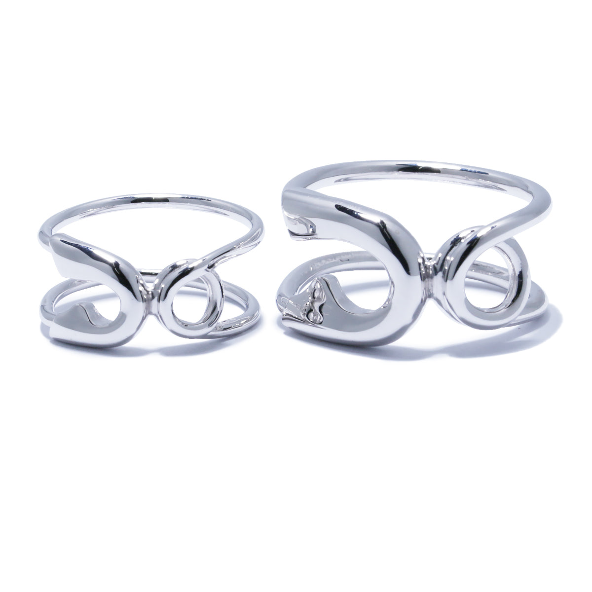 Safety Pin Ring S - Silver (Mirror Finish)