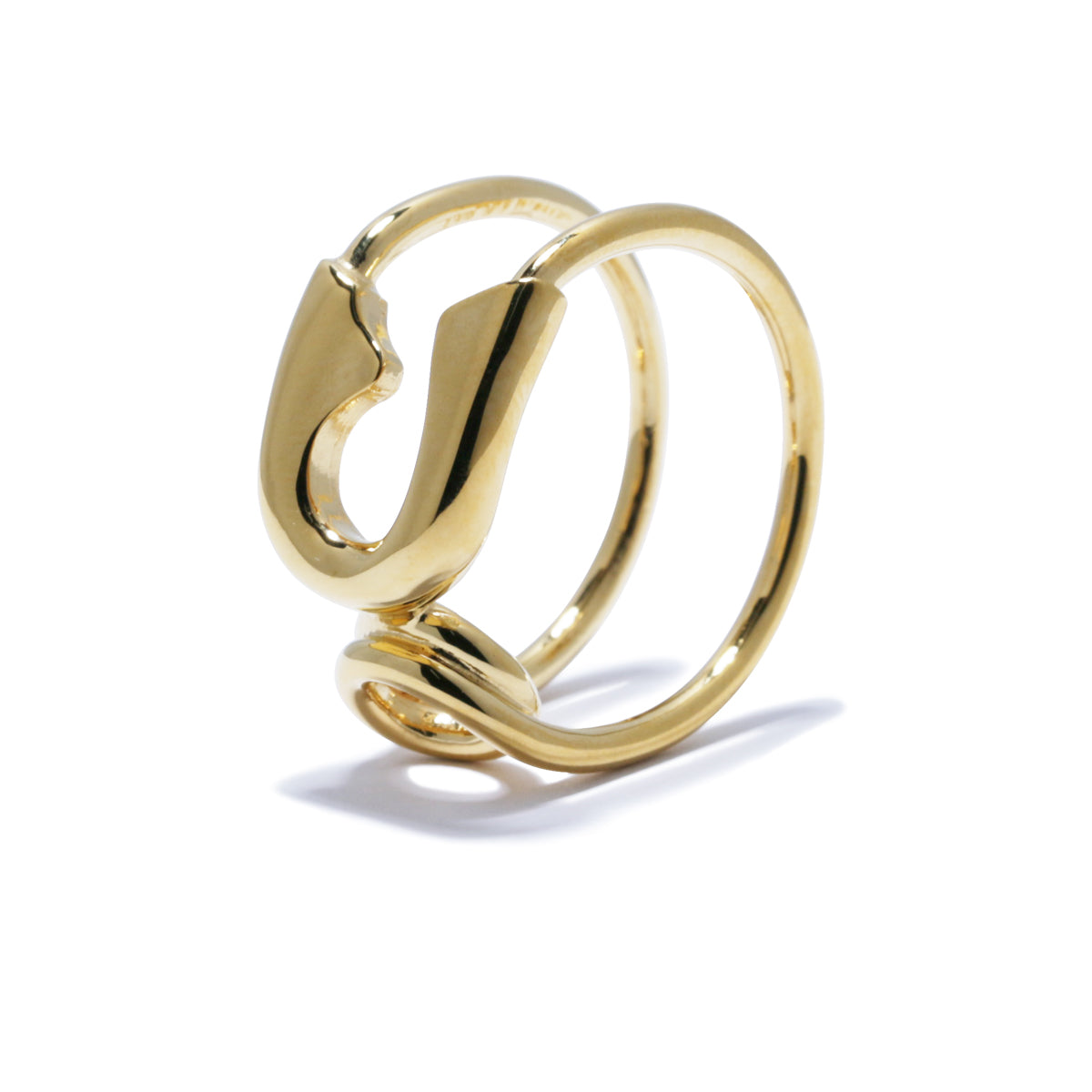 Safety Pin Ring M - Gold/Ring