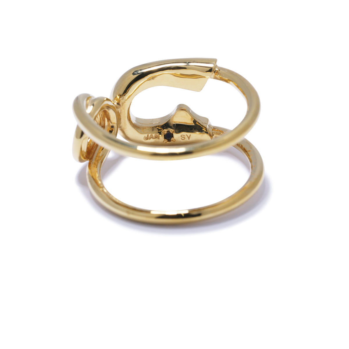 Safety Pin Ring M - Gold/Ring
