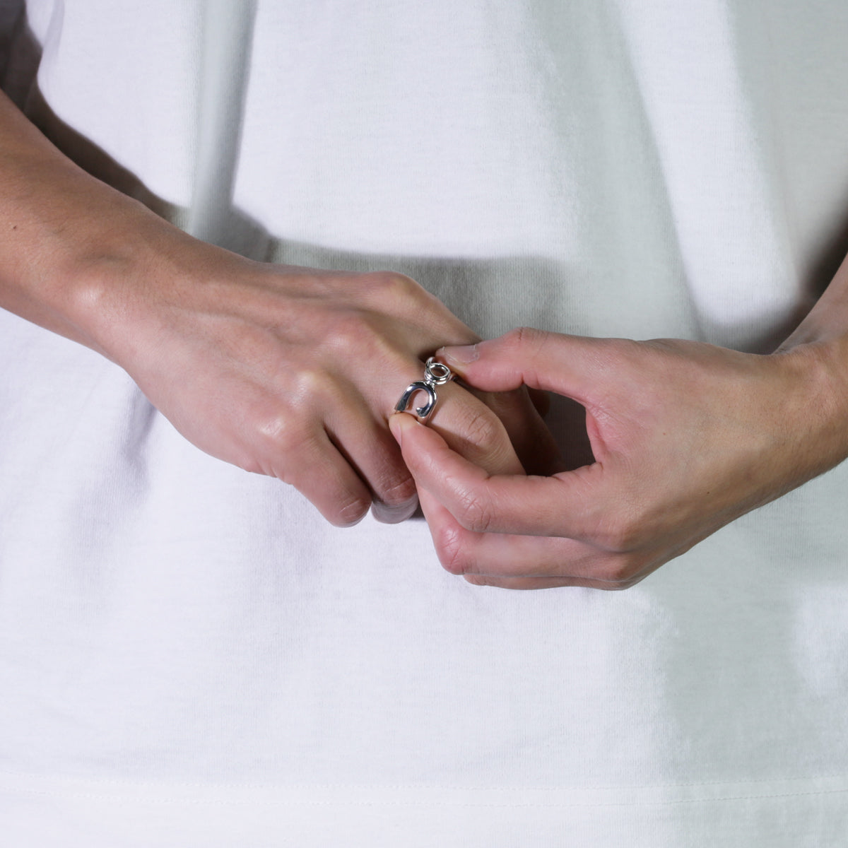 Safety Pin Ring M - Silver (Mirror Finish)/Ring