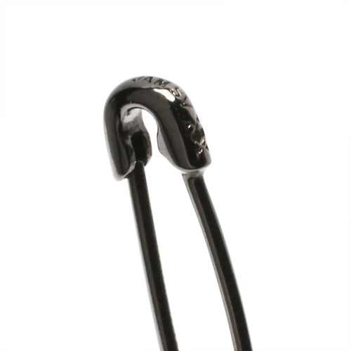 Safety Pin Diamond Earrings XS - Black / Single Ear