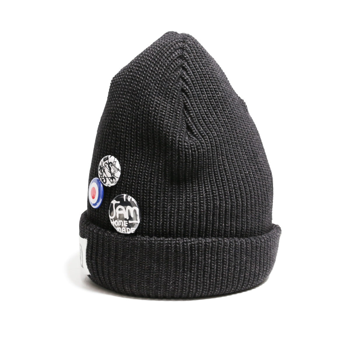 CA4LA JAM SHOP Knit Cap - Black - Badge Version
