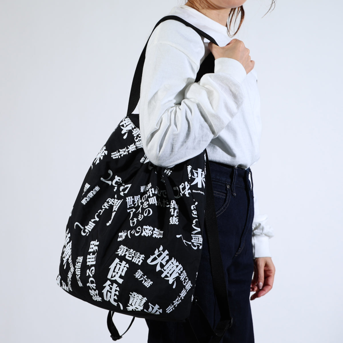 ×RADIO EVA EVANGELION Subtitle Camouflage Pattern 4NK Tote & Backpack/Rucksack "4NK experiment back bag Series #zwei"