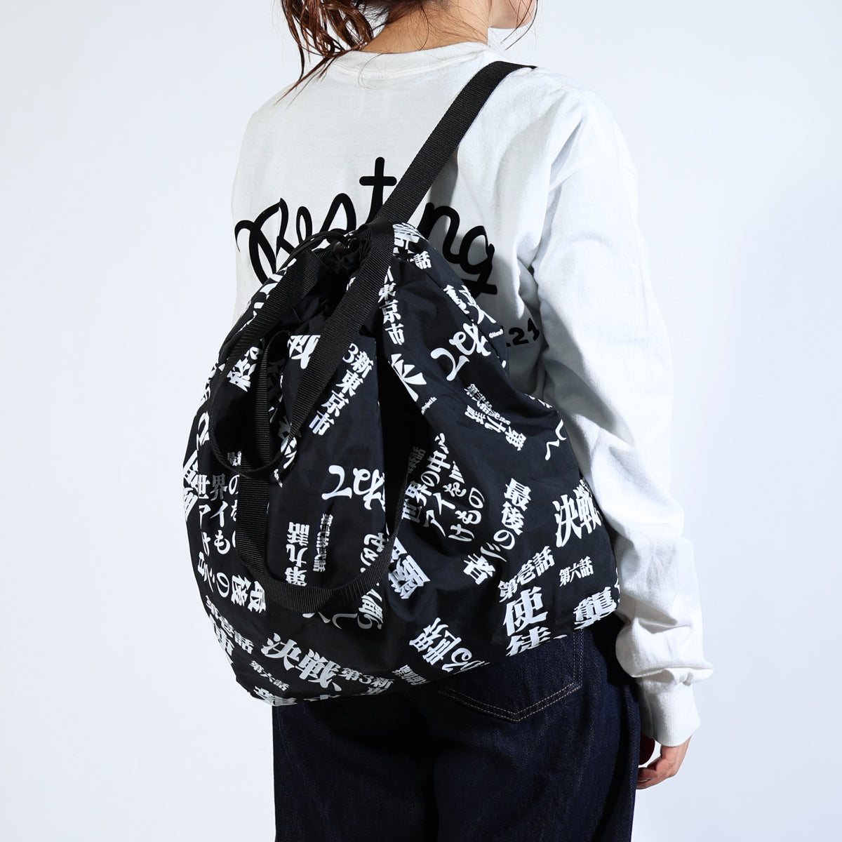 ×RADIO EVA EVANGELION Subtitle Camouflage Pattern 4NK Tote & Backpack/Rucksack "4NK experiment back bag Series #zwei"
