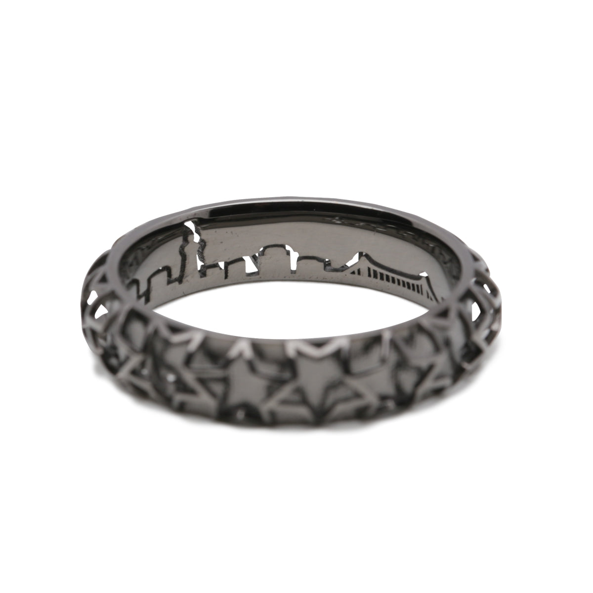 Techno City Tokyo Star Jewelry Ring Black / Single Item
