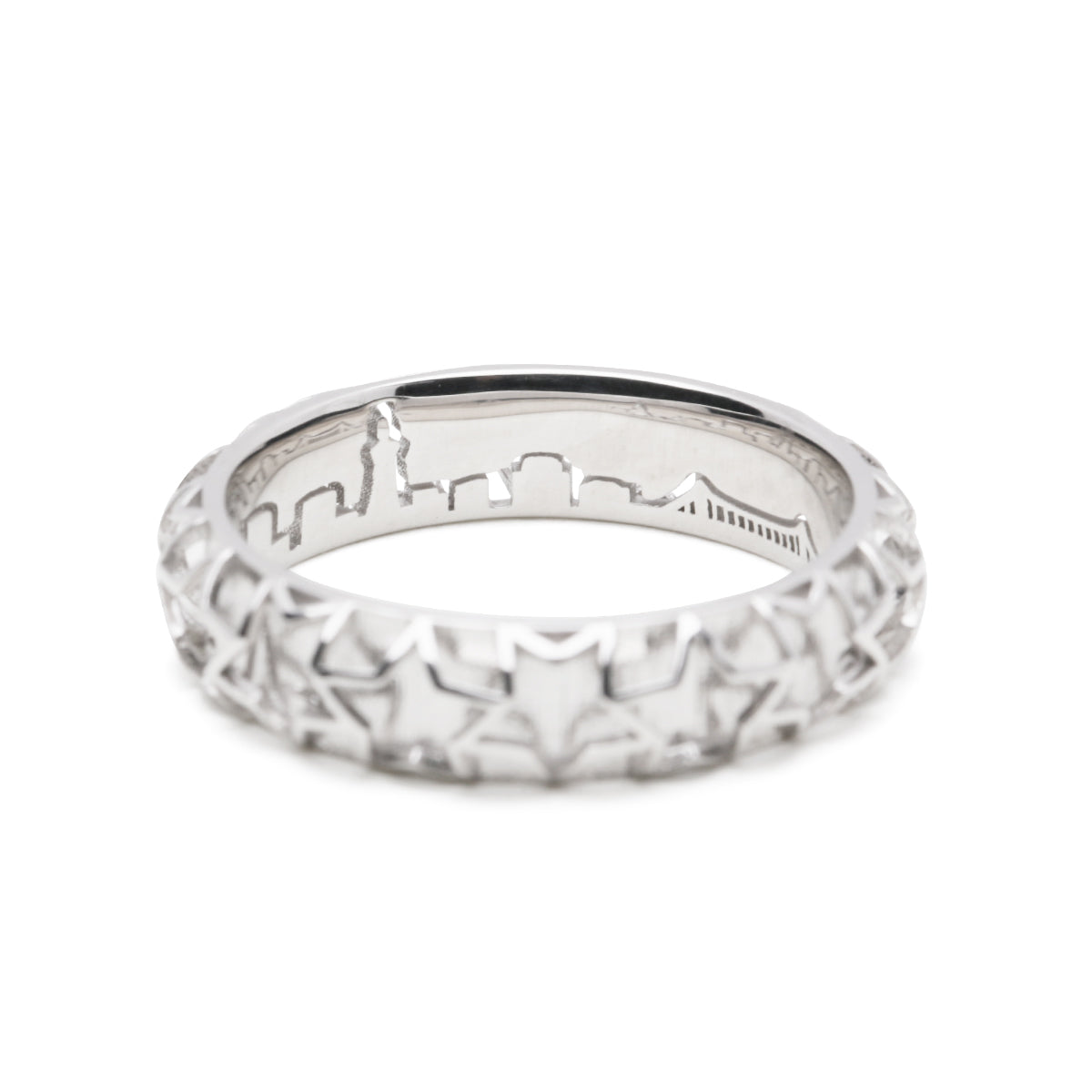 东京科技城之星珠宝戒指 铑金 / 单件装