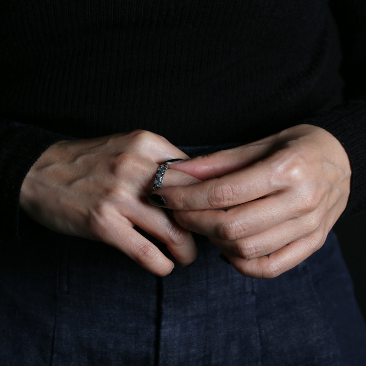 Techno City Tokyo Star Jewelry Ring Silver / Single Item