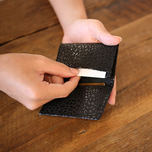 Inden - Indenya Business Card Holder Card Case Leopard Print