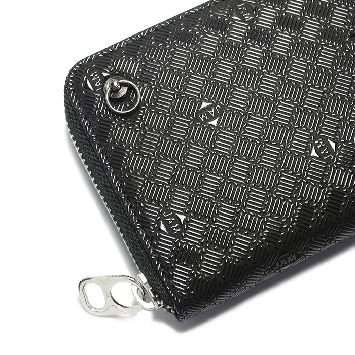 Inden - Inden-ya Round Zip Long Wallet, Mukyo Pattern / Long Wallet