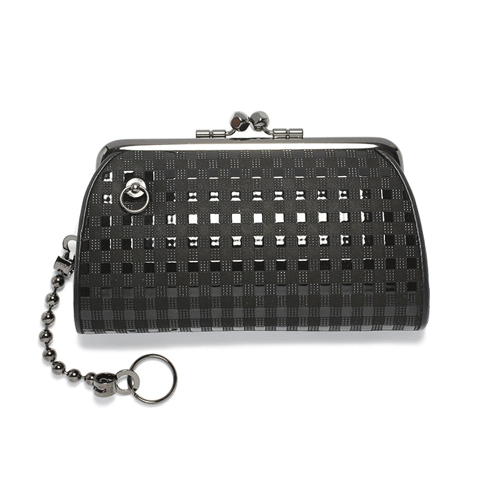 Inden - Inden-ya Bifold Wallet, Parent-Child Clasp Purse, Check Pattern