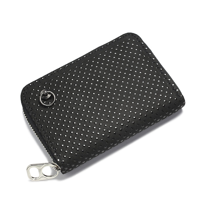 Inden - Indenya Round Zipper Tri-Fold Wallet, Dot Pattern / Coin Purse/Mini Wallet