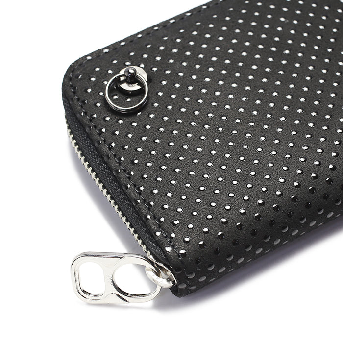 Inden - Indenya Round Zipper Tri-Fold Wallet, Dot Pattern / Coin Purse/Mini Wallet