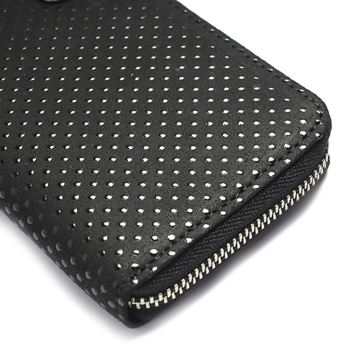 Inden - Indenya Round Zipper Tri-Fold Wallet, Dot Pattern / Coin Purse/Mini Wallet