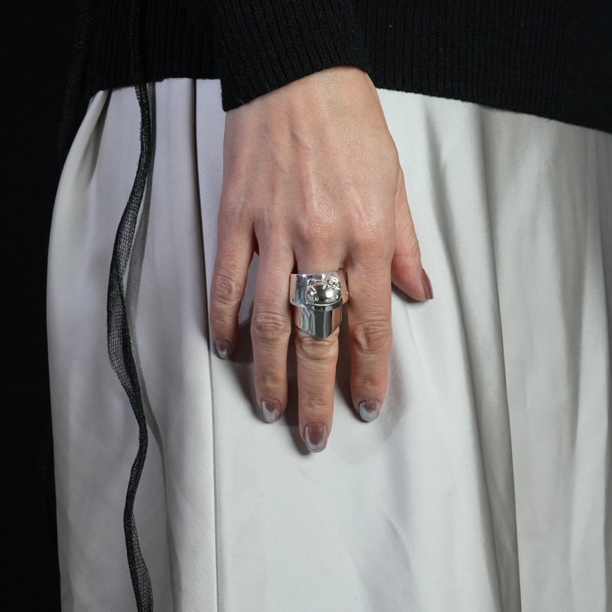 Hello Kitty Half Armor Ring