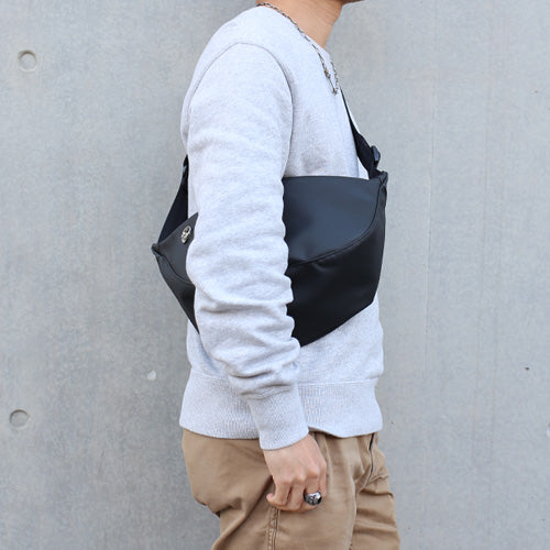 Ethical Leather Banana Shoulder Body Bag M Size Original/Made in Japan