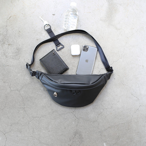 Ethical Leather Simple Mini Waist Pouch Body Bag 2L
